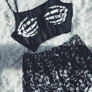 Skeleton Pajama Set